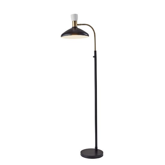 Picture of Adesso Patrick Floor Lamp, 61inH, Black/Brass