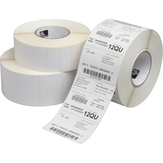 Picture of Zebra Z-Select 4000D Thermal Label - 6in Length x 4in Width - 4 Roll - Paper - White