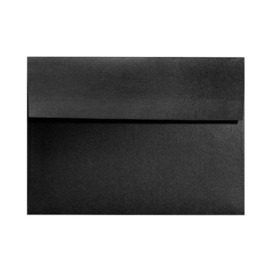 Picture of LUX Invitation Envelopes, #4 Bar (A1), Peel & Press Closure, Black Satin, Pack Of 1,000