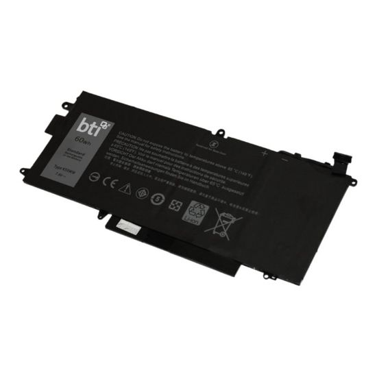 Picture of BTI K5XWW-BTI - Notebook battery (equivalent to: Dell K5XWW, Dell N18GG, Dell 725KY, Dell 451-BBZC, Dell 6CYH6) - lithium polymer - 4-cell - 7894 mAh - 60 Wh - for Dell Latitude 5289, 5289 2-In-1, 7389 2-in-1