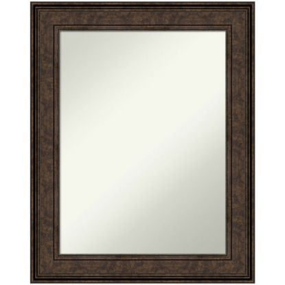 Picture of Amanti Art Non-Beveled Rectangle Framed Bathroom Wall Mirror, 29-1/2in x 23-1/2in, Ridge Bronze