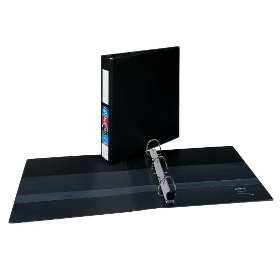 Picture of Avery Heavy-Duty 3-Ring Binder With Locking One-Touch EZD Rings, 1 1/2in D-Rings, Black