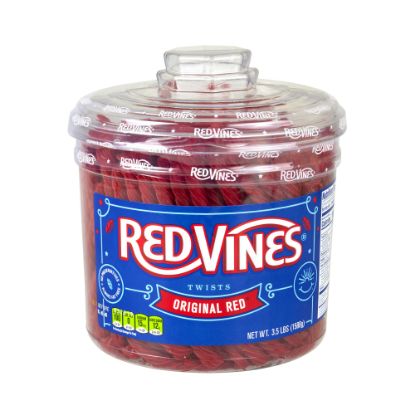 Picture of Red Vines Red Licorice Twists, 3.5 Lb Tub