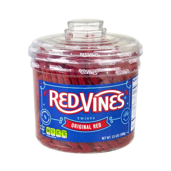 Picture of Red Vines Red Licorice Twists, 3.5 Lb Tub