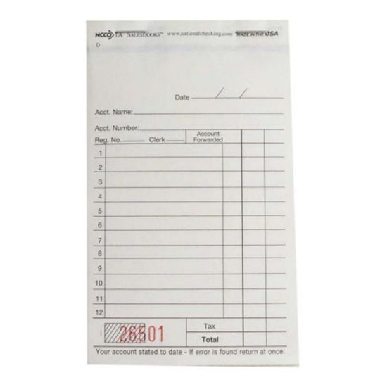 Picture of Guest Check Books, 2-Part, Carton Of 100