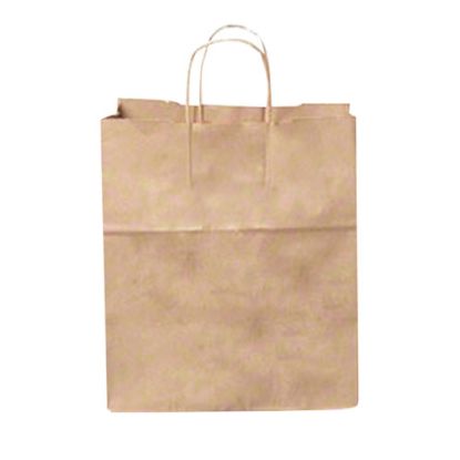 Picture of Duro Bag Novolex Paper Junior Mart Shopping Bags, 13inH x 13inW x 7inD, Kraft, Carton Of 250