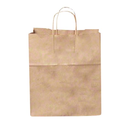 Picture of Duro Bag Novolex Paper Junior Mart Shopping Bags, 13inH x 13inW x 7inD, Kraft, Carton Of 250