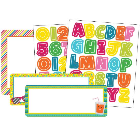 Picture of Carson-Dellosa Colorful Chalkboard Variety Sticker Pack, School Pop, Multicolor, Pack Of 197