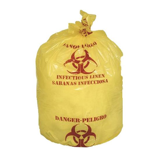 Picture of Pinnacle Disinfecting Liners, 38 Gallon, 30in x 41in, Yellow, Case Of 250