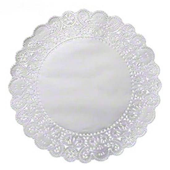 Picture of Round Lace Doilies, 8in, Carton Of 500