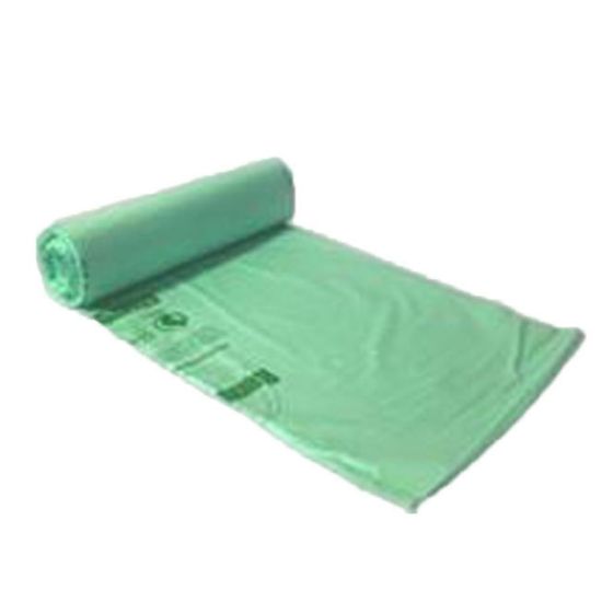 Picture of Pinnacle Eco-Liner Trash Liners, 15 Gallon, 24in x 33in, Green, Carton Of 5,000