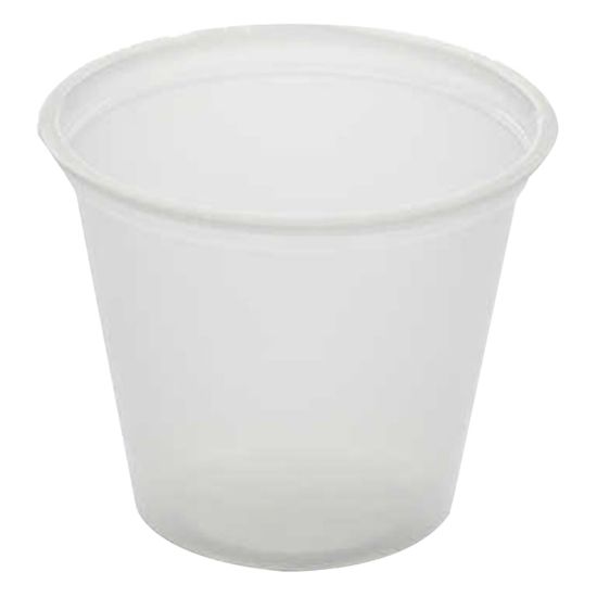 Picture of Plastic Food Portion Cups, 0.75 Oz, Clear, Tube Of 250