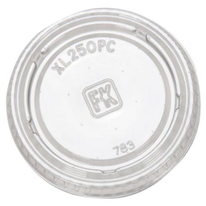 Picture of Plastic Lids For PC150 And PC200 1.5 Oz Squat Food Portion Cups, Clear, Tube Of 125