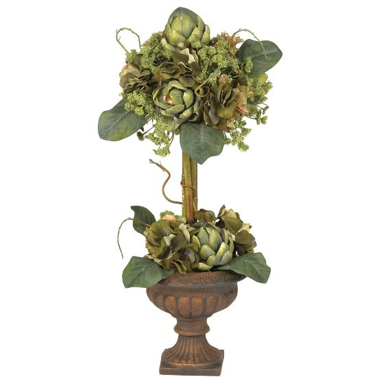 Picture of Nearly Natural 24in Silk Artichoke Topiary With Vase