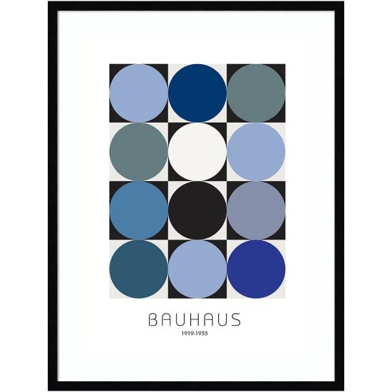 Picture of Amanti Art Bauhaus 6 by Design Fabrikken Wood Framed Wall Art Print, 33inH x 25inW, Black