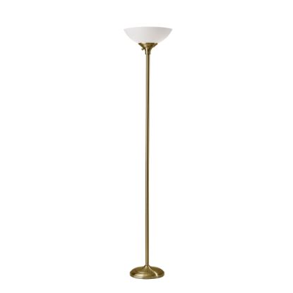 Picture of Adesso Glenn 300W Torchiere, 71inH, Antique Brass Base