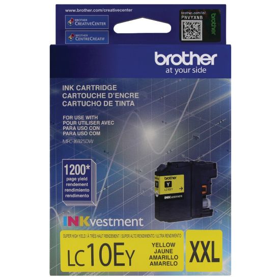 Picture of Brother LC10 Yellow High-Yield Ink Cartridge, LC10EY