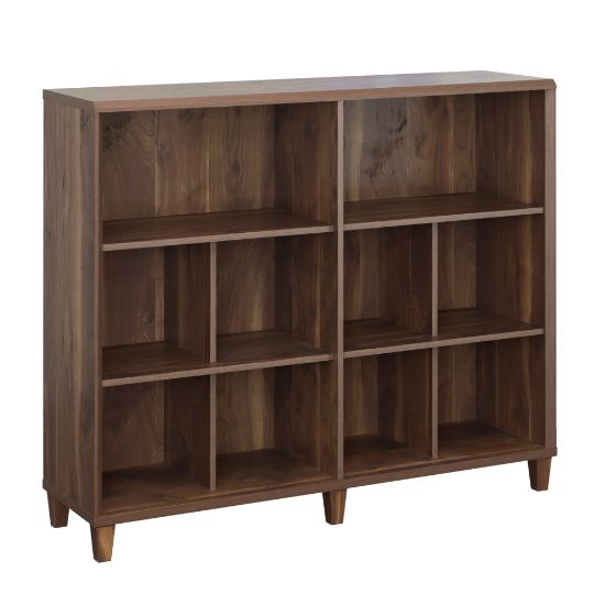 Picture of Sauder Willow Place 46inH 10-Cubby Display Bookcase, Grand Walnut