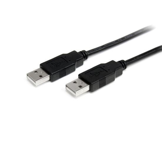 Picture of StarTech.com 2m USB 2.0 A to A Cable - M/M - Connect USB 2.0 devices to a USB hub or to your computer - usb a male to a male cable - 2m usb 2.0 aa cable