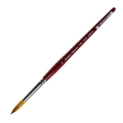 Picture of Silver Brush Golden Natural Series Paint Brush 2000S, Size 12, Round, Natural and Synthetic Blend, Red