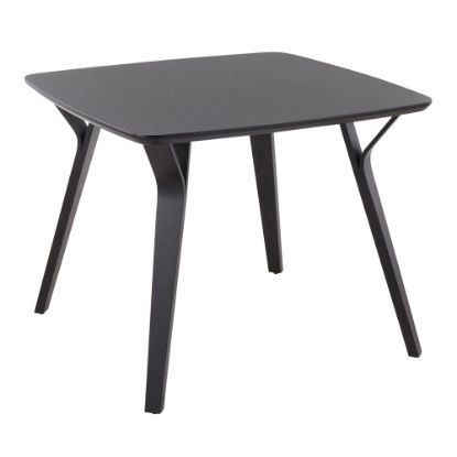 Picture of LumiSource Folia Dinette Table, 30-1/4inH x 38-1/4inW x 38-1/4inD, Black