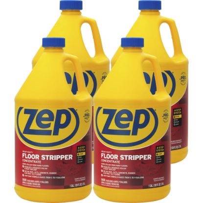 Picture of Zep Heavy-Duty Floor Stripper - Concentrate - 128 fl oz (4 quart) - 4 / Carton - Blue