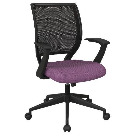 Picture of Office Star Work Smart Mesh Task Chair, Fabric Purple/Black