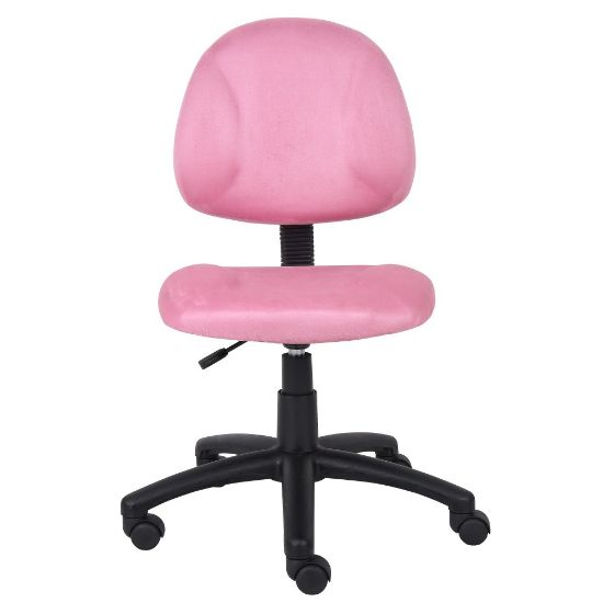 Picture of Boss Office Products Microfiber Task Chair With Loop Arms, Pink