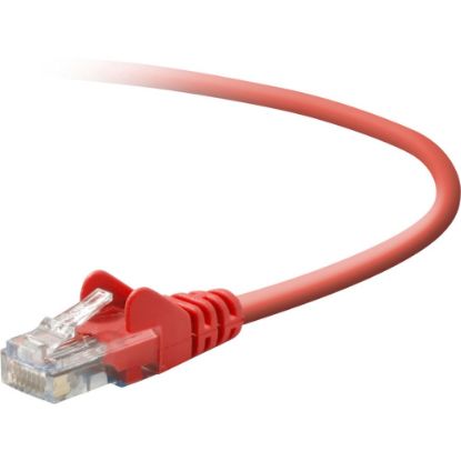 Picture of Belkin Cat5e Crossover Cable - RJ-45 Male Network - RJ-45 Male Network - 3ft - Red