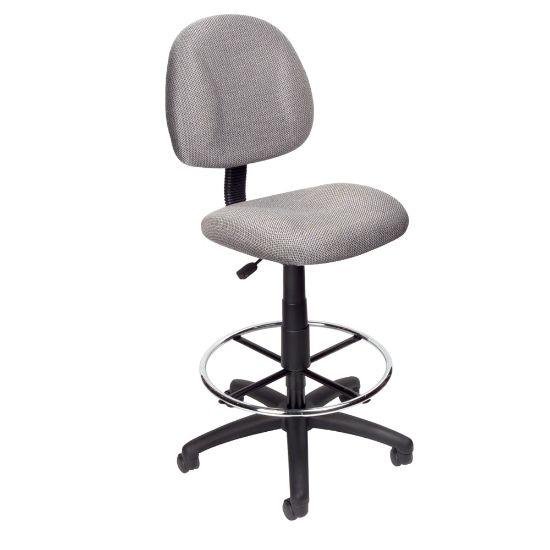 Picture of Boss Drafting Stool, Gray/Chrome, B1615-GY