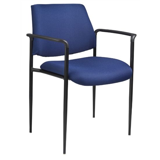 Picture of Boss Office Products Mesh-Back Stackable Chair, Blue