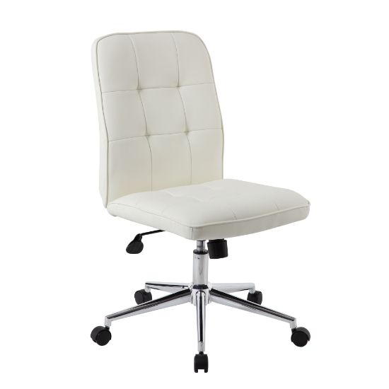 Picture of Boss Office Products Tifffany Task Chair, White/Silver