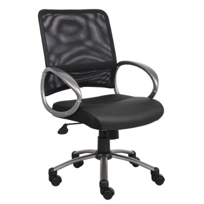 Picture of Boss Office Products Mesh Task Chair, Black/Pewter