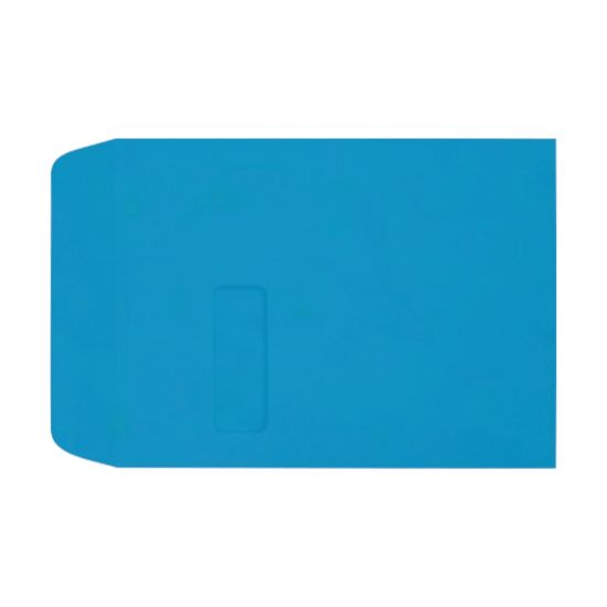 Picture of LUX #9 1/2 Open-End Window Envelopes, Top Left Window, Self-Adhesive, Pool, Pack Of 50