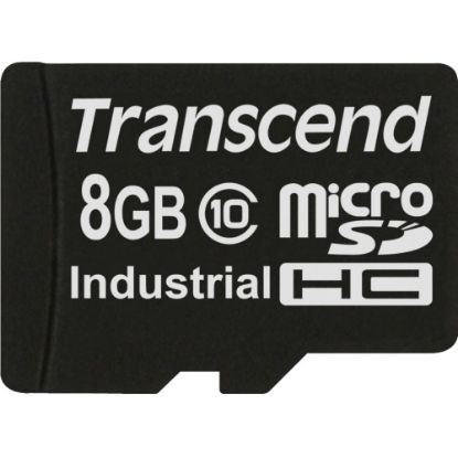 Picture of Transcend TS8GUSDHC10 8 GB Class 10 microSDHC - Class 10 - 1 Card