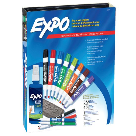 Picture of EXPO Low-Odor Dry-Erase Kit, Assorted Colors