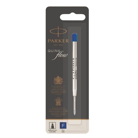 Picture of Parker Ballpoint Pen Refill, Fine Point, 0.7 mm, Blue