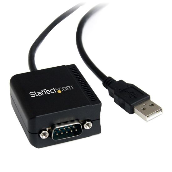 Picture of StarTech.com USB to Serial Adapter - Optical Isolation - USB Powered - FTDI USB to Serial Adapter - USB to RS232 Adapter Cable - Add an RS232 serial port with circuit isolation to your laptop or desktop computer, through USB - USB to Serial