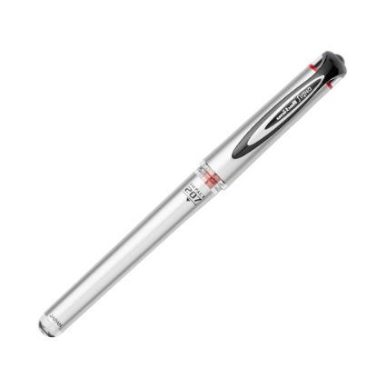 Picture of uni-ball 207 Impact Gel Pen, Bold Point, 1.0 mm, Black; Gray Barrel, Red Ink