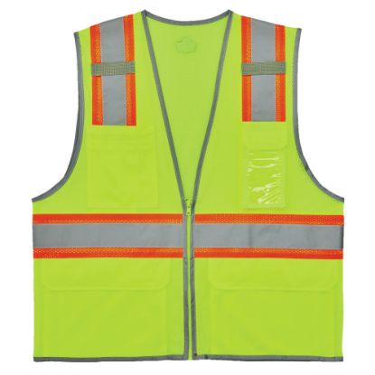 Picture of Ergodyne GloWear 2-Tone Mesh Hi-Vis Type-R Class 2 Safety Vest, 5X, Lime