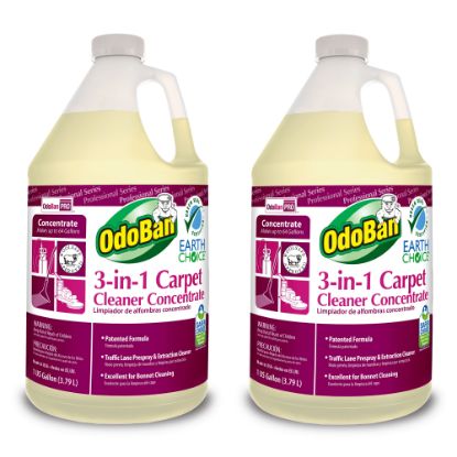 Picture of OdoBan Professional Series Cleaning 3-In-1 Carpet Cleaner Concentrate, 1 Gallon, Pack Of 2 Jugs