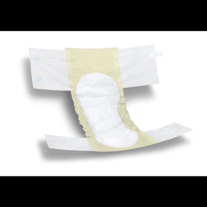 Picture of FitRight Basic Disposable Briefs, X-Large, White/Yellow, Bag Of 25 Briefs