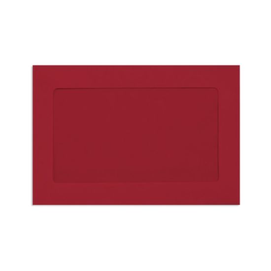 Picture of LUX #6 1/2 Full-Face Window Envelopes, Middle Window, Gummed Seal, Ruby Red, Pack Of 500