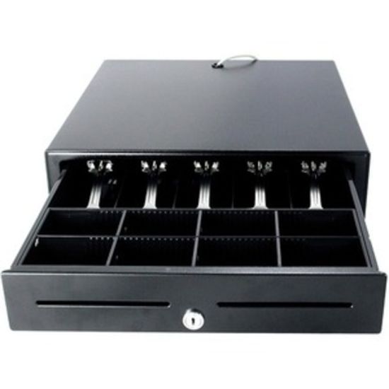 Picture of Wasp WCD-5000 Cash Drawer - 5 Bill - 8 Coin - 2 Media Slot - Metal - 4.3in Height x 16.2in Width x 16.3in Depth