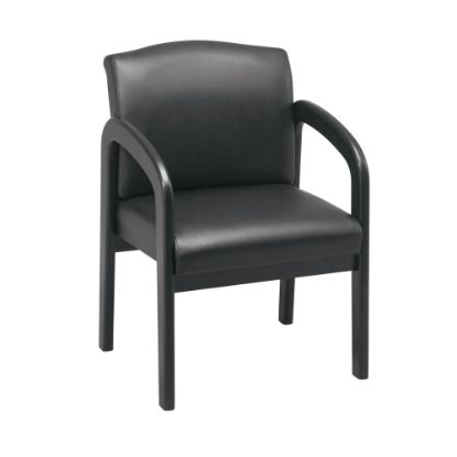 Picture of Office Star Work Smart Guest Chair, Black/Espresso