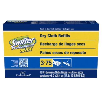 Picture of Swiffer Professional Max Dry Refill Cloth Dusting Pads, 16 Cloths Per Box