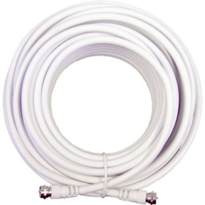 Picture of Wilson 50 ft. White RG6 Low Loss Coax Cable (F Male - F Male) - 50 ft Coaxial Antenna Cable for Antenna - First End: 1 x F Connector Male Antenna - Second End: 1 x F Connector Male Antenna - White