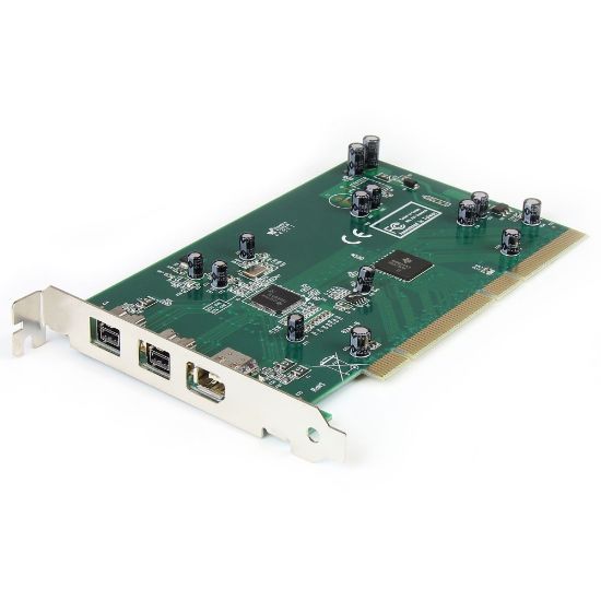 Picture of StarTech.com 3 Port 2b 1a PCI 1394b FireWire Adapter Card with DV Editing Kit