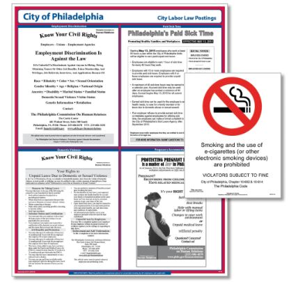 Picture of ComplyRight City Poster Bundle, English, Philadelphia, Pennsylvania