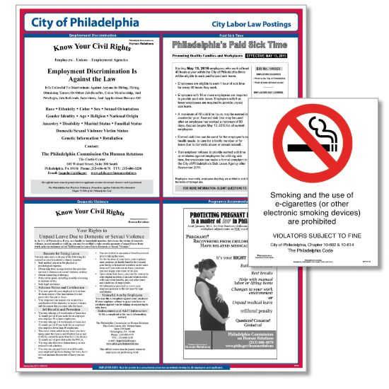 Picture of ComplyRight City Poster Bundle, English, Philadelphia, Pennsylvania